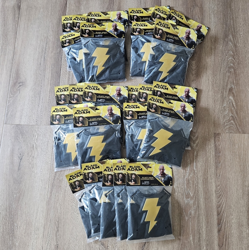 Black Adam Guardian Suit Cape with Lightning Bolt 25 Available